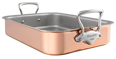 Mauviel1830 - M'héritage 150S 601735 – Roasting Pan Tri Ply, 40 x 30 cm