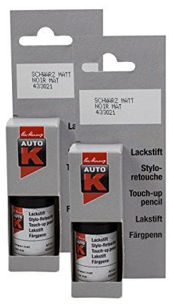 Kwasny Schwarz Matt Lackstift Reparaturstift Kratzerentferner Autolack 433 021 9Ml 2X