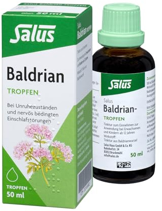 Salus - Baldrian Tropfen - bei Unruhezuständen und nervös bedingten Einschlafstörungen - 1x 50 ml Flasche
