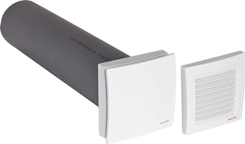 Maico - Original ALD 160 Standard, 0152.0069 - schallgedämmt, mit manuellem Verschluss und Kunststoff-Außengitter, Außenluftdurchlass, für dezentrale Wohnungsbelüftung