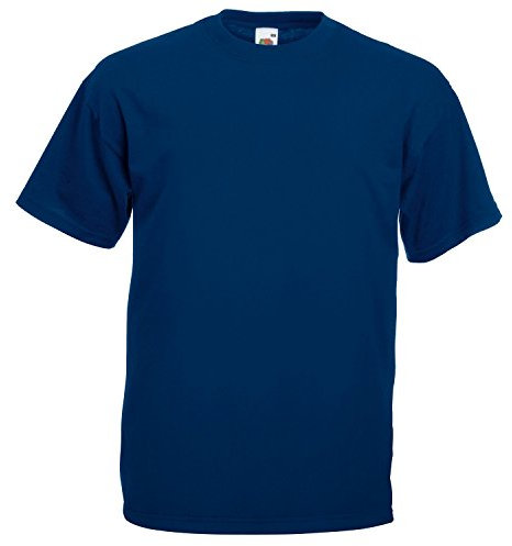 Fruit of the Loom Men's Short-Sleeved T-Shirt Navy Medium