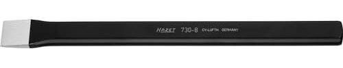 HAZET cincel plano 730-8 I 300 mm I Forjado I endurecido en toda su longitud I filo de cincel rectificado I para arranque de material y procesado de una amplia gama de materiales