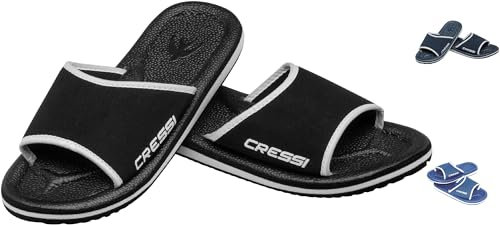 Cressi Lipari, Ciabatta Per Spiaggia E Piscina Unisex Adulto, Nero Grigio, 37 EU
