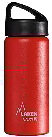 Laken Classic Botella Térmica Acero Inoxidable 18/8 y Doble Pared de Vacío, Unisex adulto, Rojo, 500 ml