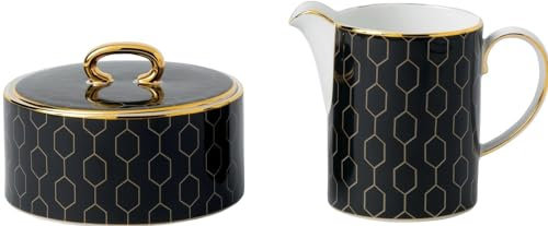 Wedgwood Arris Accent Creme- und Zucker-Set
