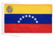 BANDERA de VENEZUELA 45x30cm - BANDERINA VENEZUELANA 30 x 45 cm cordeles - AZ FLAG