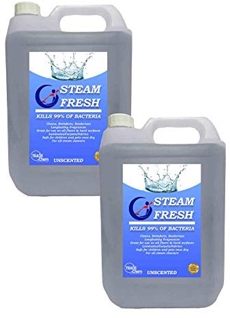 Trade Chemicals 2 x 5L STEAM CLEANING DETERGENT SOLUTION - STEAM CLEANER FLUID FOR ALL MACHINES INC VAX - FRAGRANCE FREE