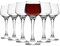LAV 6x Clear 80ml Lal Sherry Glasses - Small Port Brandy Vodka Liqueur Dessert Wine Drinking Shot Glass Set with Stem