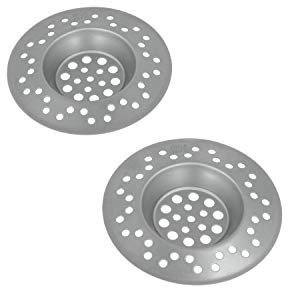 Metaltex 299742 Abflusssieb 2-er Set aus Edelstahl, 7 cm