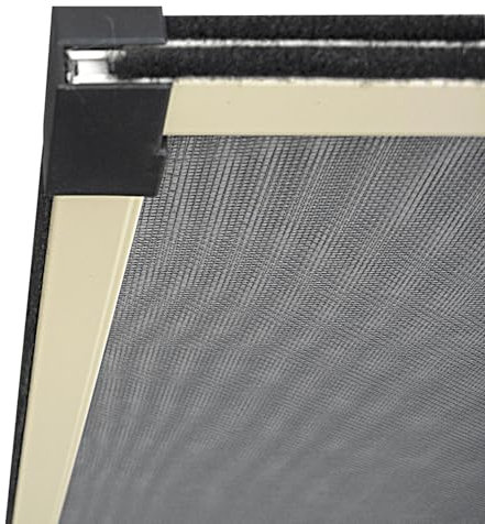 VERDELOOK Zanzariera con spazzolino Estensibile Dimensioni 100x70, Colore Silver