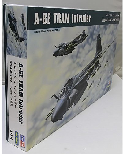 Hobby Boss 81710 - Modellbausatz A-6E Tram Intruder, Grau, Grün, Marineblau, Silber, Weiß