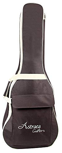 ele ELEOPTION Gitarrentasche Dichte Oxford Nylon Gig Bag Gepolsterte Gitarrentasche für Konzertgitarre Akustik- und Klassikgitarre Wasserdicht Stoßfest (Kaffeebraun)