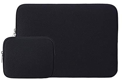 RAINYEAR Housse 15 Pouces Ordinateur Portable de Protection Sacoche Laptop Sleeve avec Accessoires Pochette Compatible avec 15,4 MacBook Pro Spécialement pour Modèle A1938 A1707 A1990(Noir)