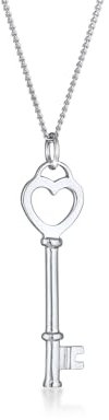 Elli Halskette Damen Schlüssel Herz Liebesschlüssel in 925 Sterling Silber
