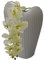 Große Vase Dekorative Stein graue Keramikvase Bodenvase mit Orchidee