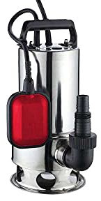 Excel CDF00585 Elettropompa Sommersa, Inox, Acque Torbide, 550 W, Cromato