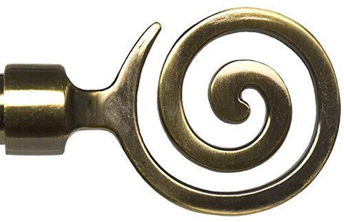 Liedeco Endstück, Endkappe Eric für Gardinenstangen Blues ø 20 mm | 1 Stück | Messing-antik
