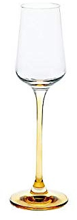 Likörglas Likörkelch Charisma Schnapsglas Aperatif 100ml klar Stiel orange