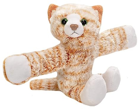 Wild Republic 19566 Huggers Schnapparmband Kuscheltier, Plüschtier, Katze 20 cm