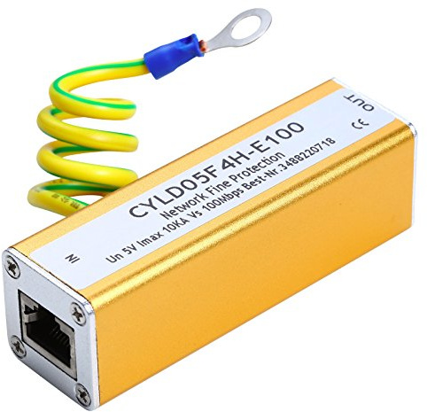 UHPPOTE Netzwerk RJ45 Adapter Ethernet LAN Überspannungsschutz Blitzschutz Arrester
