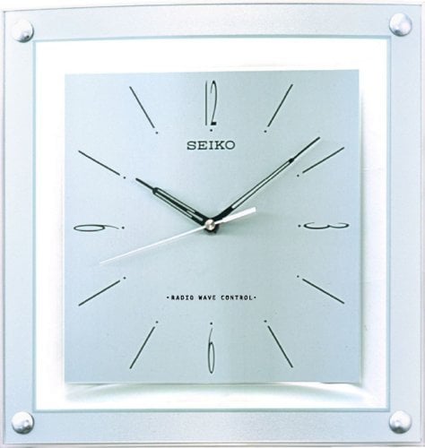 Seiko Funkwanduhr weiß Kunststoff QXR205S