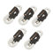 5 x 10m Male to Female XLR Mic Leads/Balanced Microphone Cables / 8 Colours/Multi-Packs White