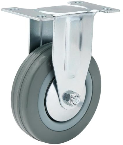 Draper 65482 100 mm-Diameter Fixed Plate Fixing Rubber Castor Fixed