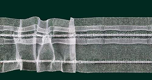 Ruther & Einenkel Gardinenband, PES, halbtransparent, 1000 x 5 x 0.1 cm