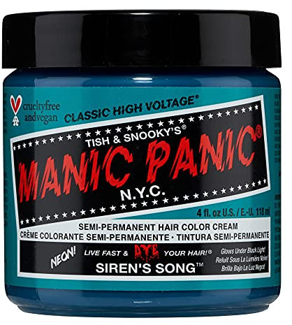 Manic Panic Siren's Song Classic Creme, Vegan, Cruelty Free, Green Semi Permanent Hair Dye 118ml