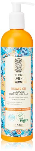 Natura Siberica Oblepikha Intensive Nutrition & Hydration Shower Gel With Organic Oblepikha Hydrolate, 400ml