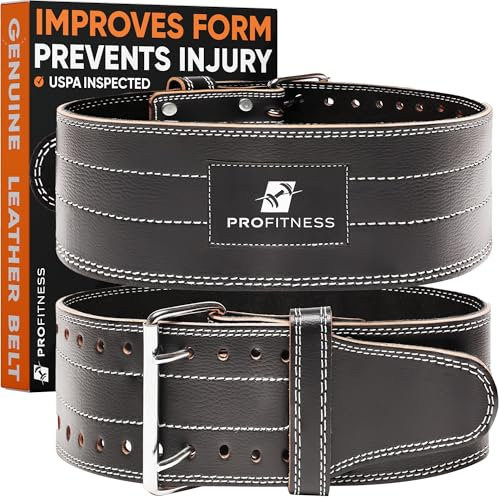 profitness weight lifting belt for men women dark lever womens women's leather workout adjustable powerlifting mens male inch cow hide small squat black xl best iron weightlifting gym squat deadlift