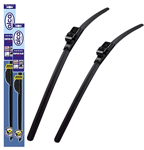 Fits Ford Focus Cmax 2003-2010 Alca Germany Flat Windscreen Wiper Blades Front Set 26''19'' ASF2619SL