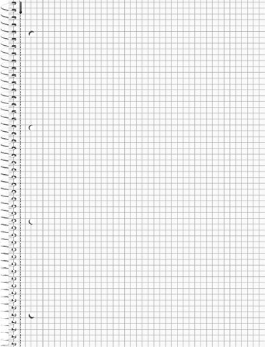 Baier & Schneider Notizblock Collegeblock Glocken-Design, Spiralbindung, 4fach, 60 g/qm, A4, karie