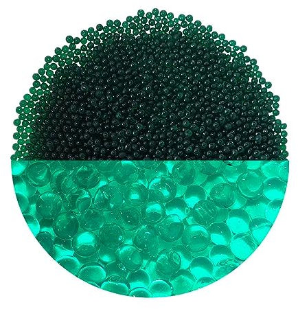 trendfinding 100 g wasserspeicherndes Deko Granulat Meergrün, Korngröße 3.5-4 mm, Dekoration für Blumen und Pflanzen, 10 Liter sehr ergiebig, vielseitig einsetzbar