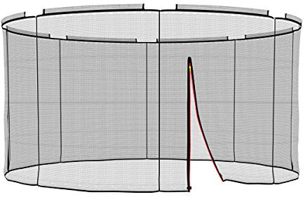 Ampel 24 Deluxe Sicherheitsnetz für Trampolin Ø 366 cm, Ersatznetz für 8 Stangen, Netz außenliegend, Ersatzteil reißfest und UV-beständig