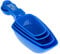 Chef Aid Kitchen and Pantry Scoops, Set of 4 Scoops Perfect for Measuring a Wide Range of Kitchen Foods, Each Scoop has a Measuring Spoon Built into The Handle for Multi use, Dishwasher Safe