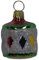 Lauschaer Glas Christbaumschmuck kleine Trommel bunt Christbaumschmuck mundgeblasen,handdekoriert