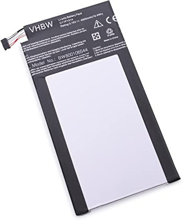 vhbw batteria compatibile con Asus Memo Pad 10 K00F, 10 ME102A, 10 ME102A(K00F) tablet (4900mAh, 3,75V, Li-Poly)