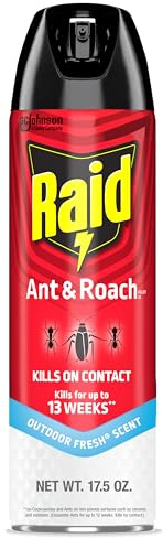 Raid Ant & Roach Killer Spray For Listed Bugs, Keeps Killing for Weeks, Fresh Scent, 17.5 oz