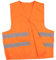 Warnschutzweste / Warnweste, orange, Groesse XL, (in 7 versch. Groessen, S - 4XL)