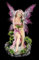 Figuren Shop GmbH Elfenfigur sitzt an Teich mit Kolibri - Fantasy