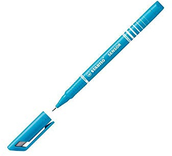 STABILO - Fineliner mit gefederter Spitze - SENSOR F - fein - Einzelstift - türkis