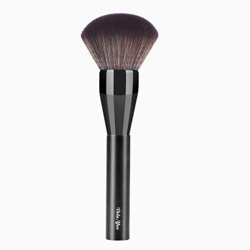 Vela.Yue Grand Pinceau Visage Rond et Doux pour Poudres Libres ou Compactes