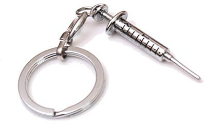 Bomboniere Laurea in Medicina Infermieristica Siringa con Portachiavi Fai da Te Spedizione Gratuita 10 PEZZI (Medio) 093