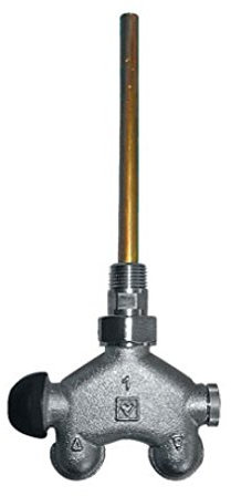 Herz Vierwegeventil VUA 50mm Eckventil Zweirohrsystem Lanzenventil für Badheizkörper Heizkörper