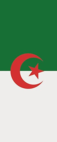 U24 Fahne Flagge Algerien im Hochformat Premiumqualität 150 x 600 cm