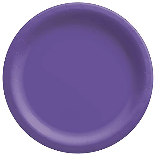 Pappteller, rund, Violett, 20 Stück, perfekt für Partys, Feiern und Picknicks