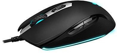 Rapoo VPRO V210 beleuchtete Gaming Maus (Bewegungsannäherungssensor, 3000 DPI, 5 programmierbare Tasten, Beleuchtungssystem 16 Mio Farben) schwarz