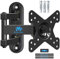Mounting Dream TV Wall Bracket Mount for Most 10-26 inch TVs and Monitors with VESA 50x50mm, 75x75mm and 100x100mm up to 15 KG, Monitor Wall Mount Bracket Swivels, Tilts, 360° Rotates MD2463-02