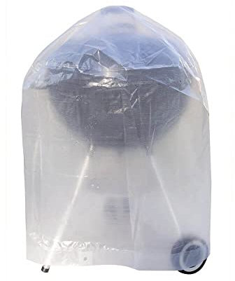 Ribimex - PRH090BBQ70 - Copertura Rotonda Barbecue - Eco Platinium - Ø 70 x 90 cm